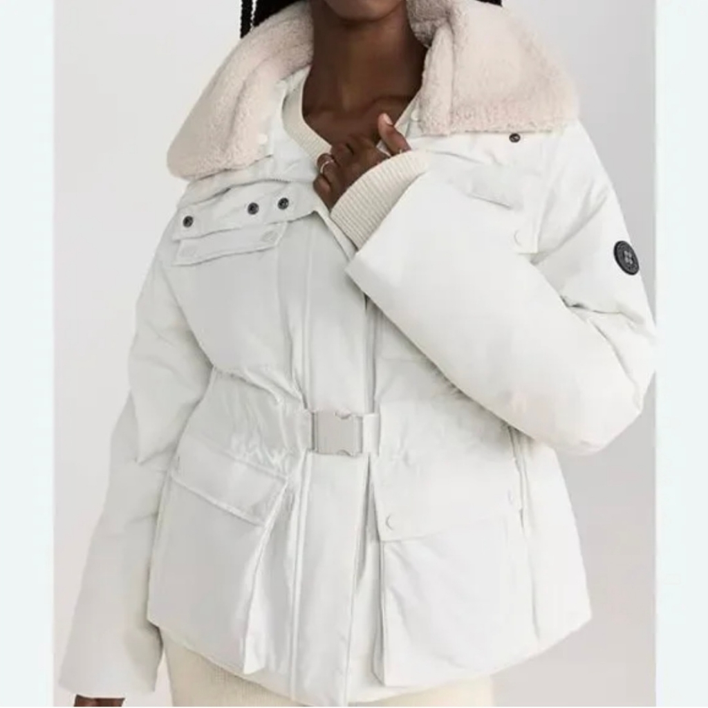 New Sweaty Betty Lily White Alps Ski Jacket Size Large